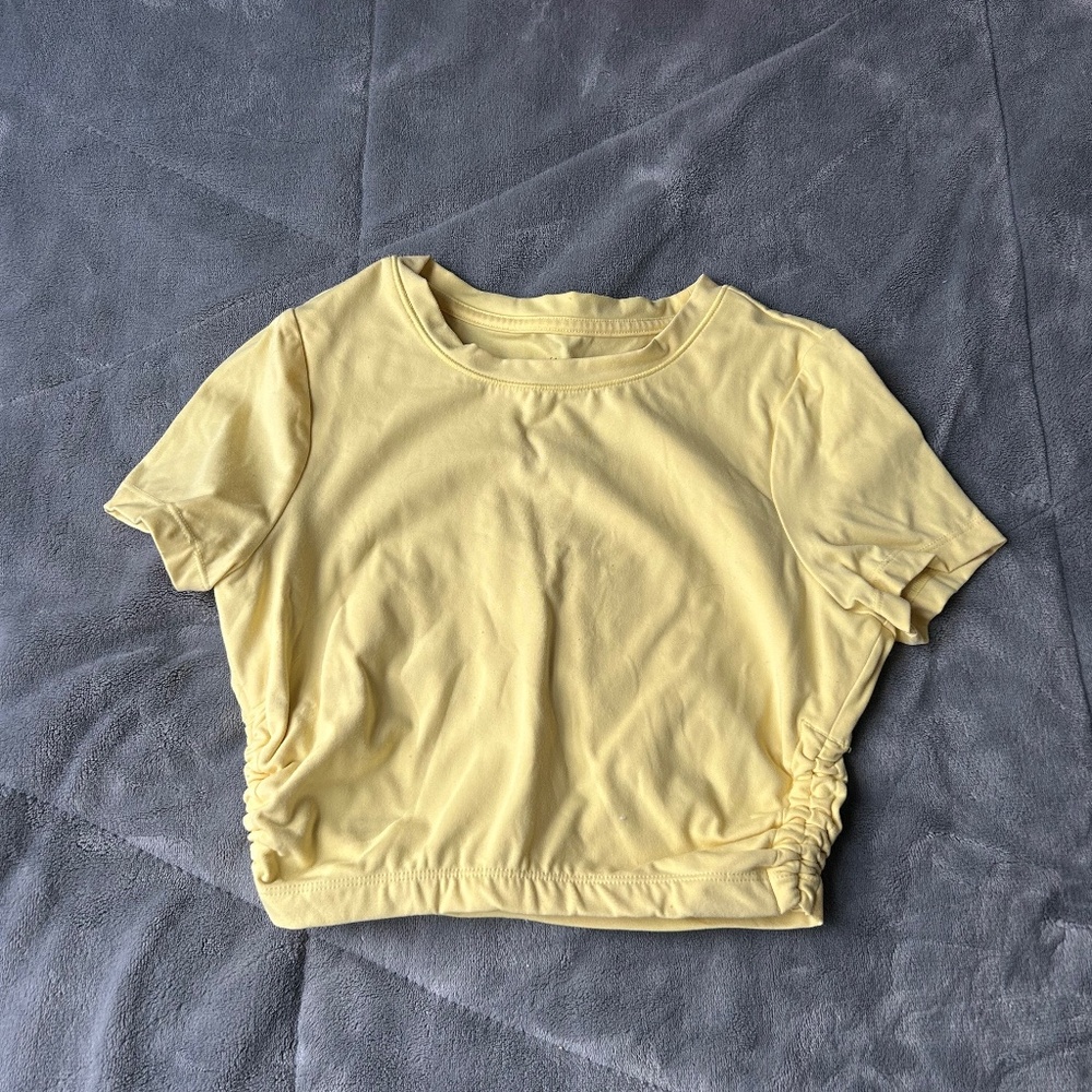 Yellow crop top!